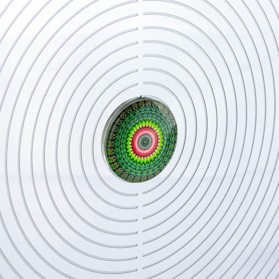 image 1 of Pisces Reflective Heron Pond Deterrent Spinner