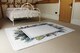 image 3 of Square Tropical Border Designer Rug | Multi