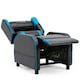 image 4 of Ranger X Faux Leather Recliner Armchair Sofa Cinema Gaming Chair (Blue)