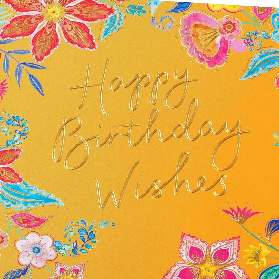 image 1 of Bright Floral Design Birthday Card