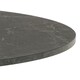 image 3 of Ibiza Round Dining Table with Black Top and Matt Black Base