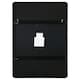 image 8 of The Angulis - Black Aluminium curved Edge Wall Leaner Mirror 68"x33" (174X85CM) Black