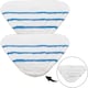 image 1 of SPARES2GO Washable Microfibre Cover Pads for Bush SMB1501 SMB1501UK Steam Cleaner Mop (Pack of 2)