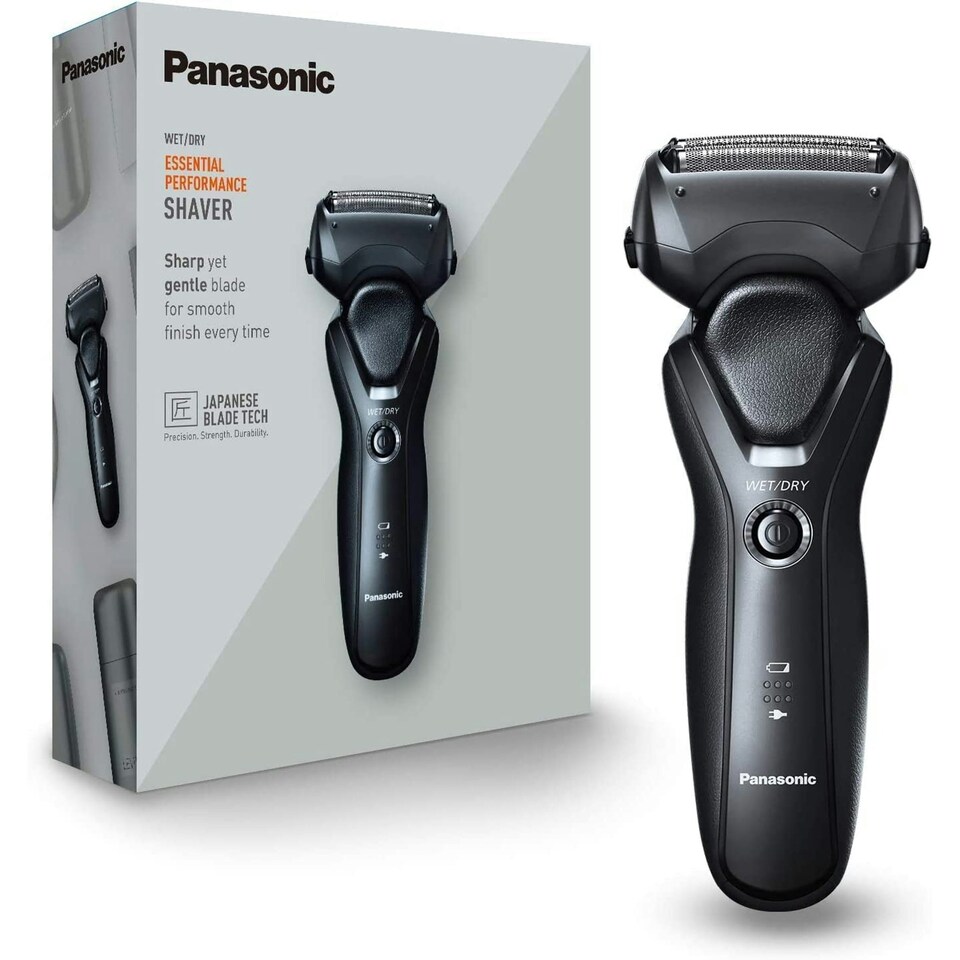 image 1 of Panasonic ES-RT37 Black Wet and Dry Electric 3-Blade Shaver for Men