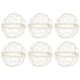 image 1 of 6-Pcs Metal Mesh Bridesmaid Ball Hanger | White | 6