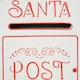 image 8 of HOMCOM Christmas Post Box Wall Mounted Santa Mailbox for Xmas Decoration