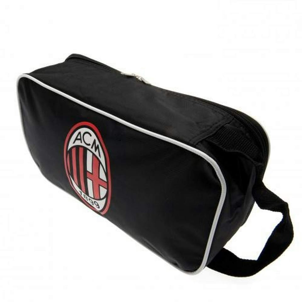 image 1 of AC Milan Printed Foil Boot Bag - Black - One Size Black | One Size