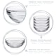 image 2 of Duralex Lys Stacking Glass Cooking / Ingredients / Food Bowl - 9cm Clear