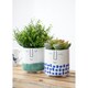 image 5 of KitchenCraft Planter Blue Dolomite Happy Face Blue