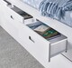 image 3 of Veera White Guest Bed With Drawers And Trundle