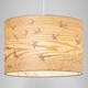 image 7 of Bamboo Wood Effect Lamp Shade with Inner Lining of Birds and Trees | Brown | Light Brown | 1