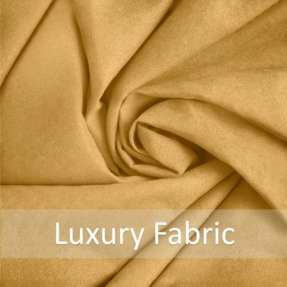 image 1 of Plain Chenille Velvet 45cm x 45cm Ochre Cushion Set of 4 | Yellow | 45cm x 45cm x 10cm | 4