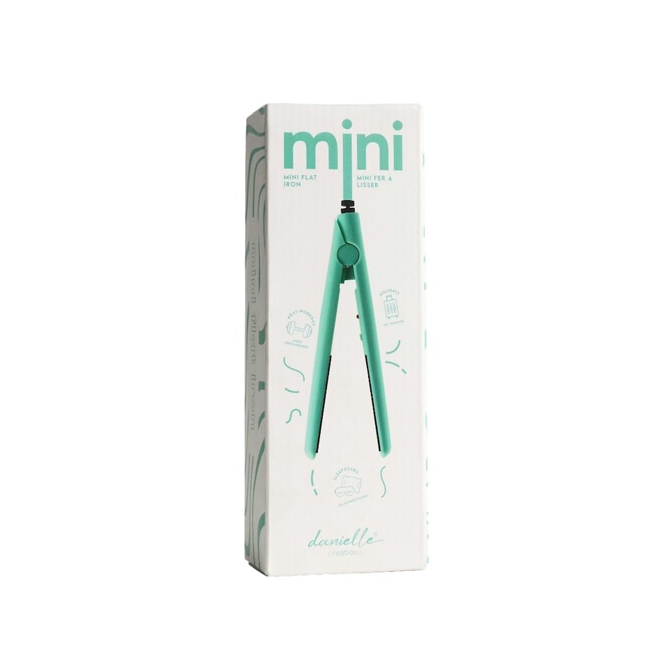 image 1 of Danielle Creations Mini Travel Flat Iron Hair Straightner