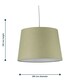 image 7 of Set of 2 Sage Green 28cm Tapered Cylinder Pendant or Lamp Shades Green