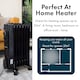 image 3 of Oil Filled Radiator 1500W  - Black Adjustable 1.5KW Heater