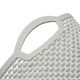 image 4 of JVL Droplette Design Plastic Round Storage Basket - Ice Grey Grey