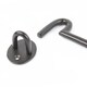 image 3 of Hammer & Tongs Rustic Cabin Hook and Eye - W225mm - Black