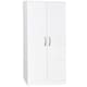image 10 of Vida Designs Hulio 2 Door Wardrobe High Gloss Doors With Shelf & Clothes Rail, White