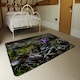 image 3 of Purple crocus flowers, Colchicum, in a green grass meadow. Close up spring or autumn flower bloom in nature (Rug) Multi | L