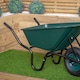 image 8 of 110 Litre 150kg Capacity Heavy Duty Outdoor Pneumatic Plastic Garden Wheelbarrow in Green