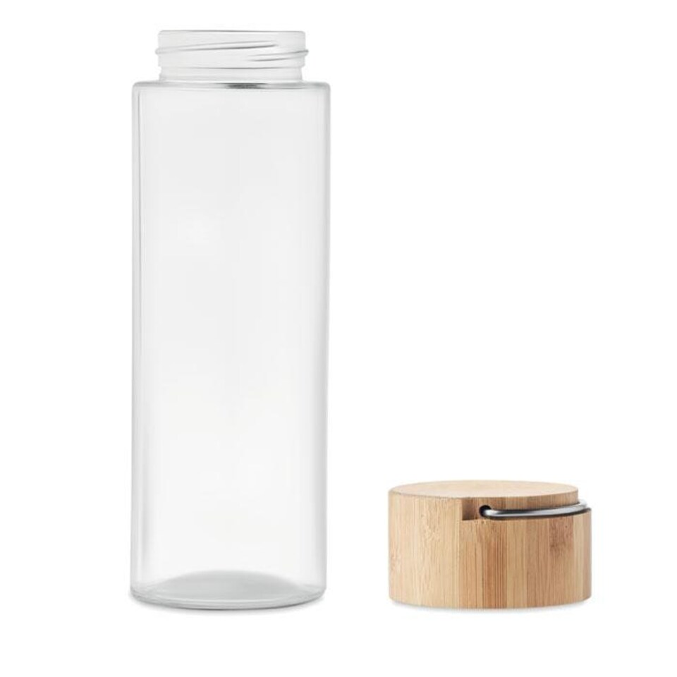 image 1 of MidOcean Ameland Bamboo 500ml Water Bottle - Transparent - One Size Clear | One Size