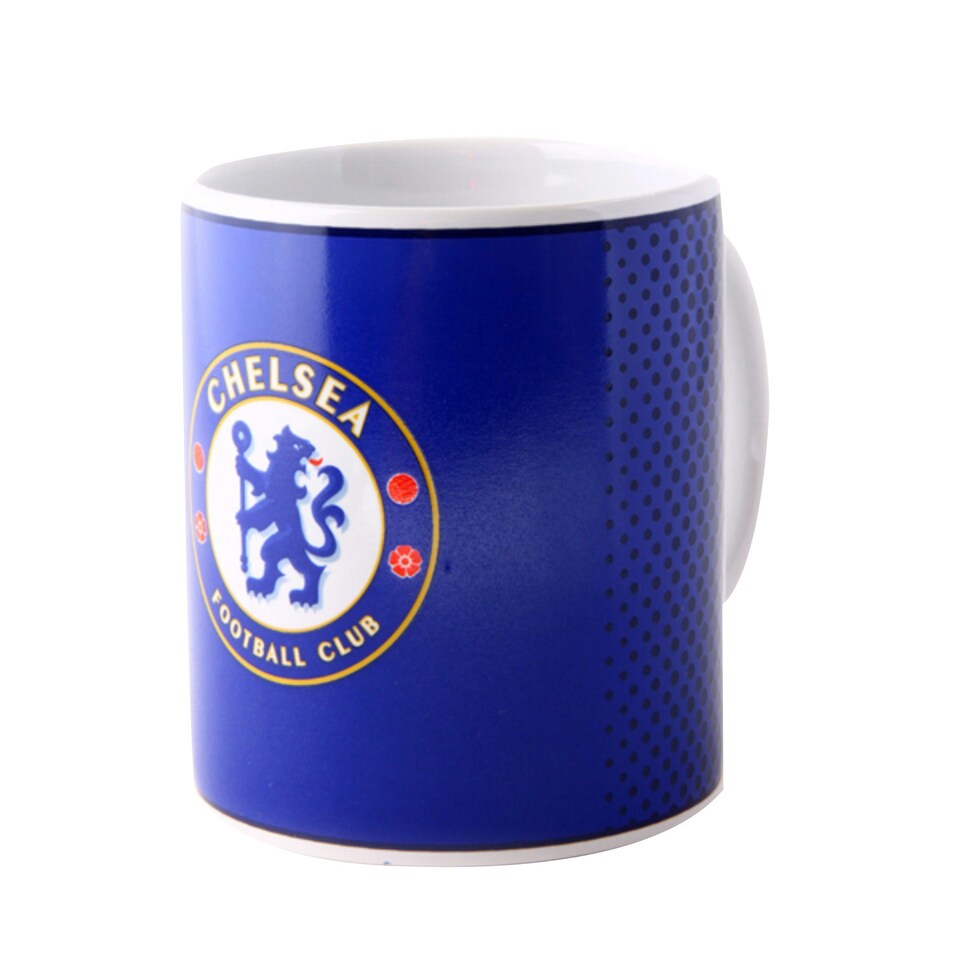 Chelsea FC Official Fade Crest Design Ceramic Mug - Blue - One Size