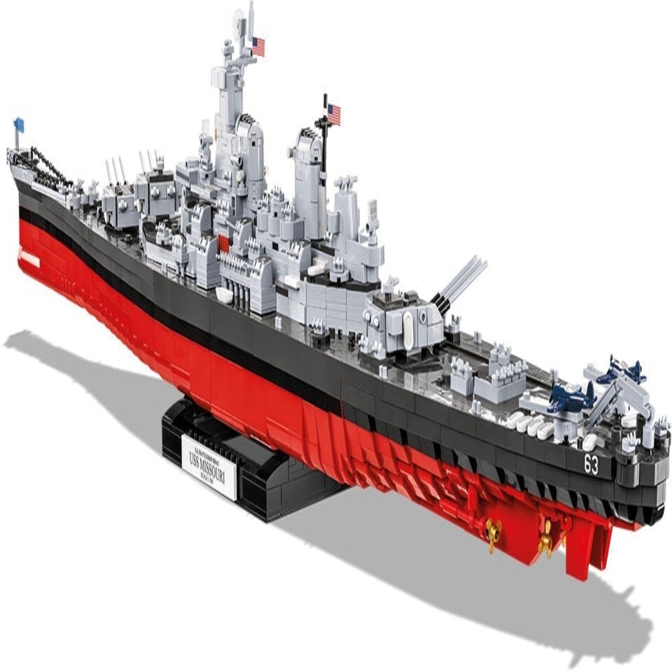 image 1 of Battleship Missouri brick model - COBI 4837 - 2640 Bricks