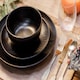 image 2 of Mikasa Dinner Set Black Ceramic 12 Piece