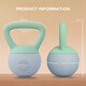 image 3 of SPORTNOW Soft Kettlebell, 4/6/8/10/12kg Kettle Bell with Non-Slip Handle for Home Gym Weight Lifting and Strength Training, Grey and Green