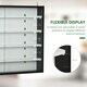 image 4 of HOMCOM 5-Tier Wall Display Shelf Unit Cabinet w/ Shelves Glass Doors