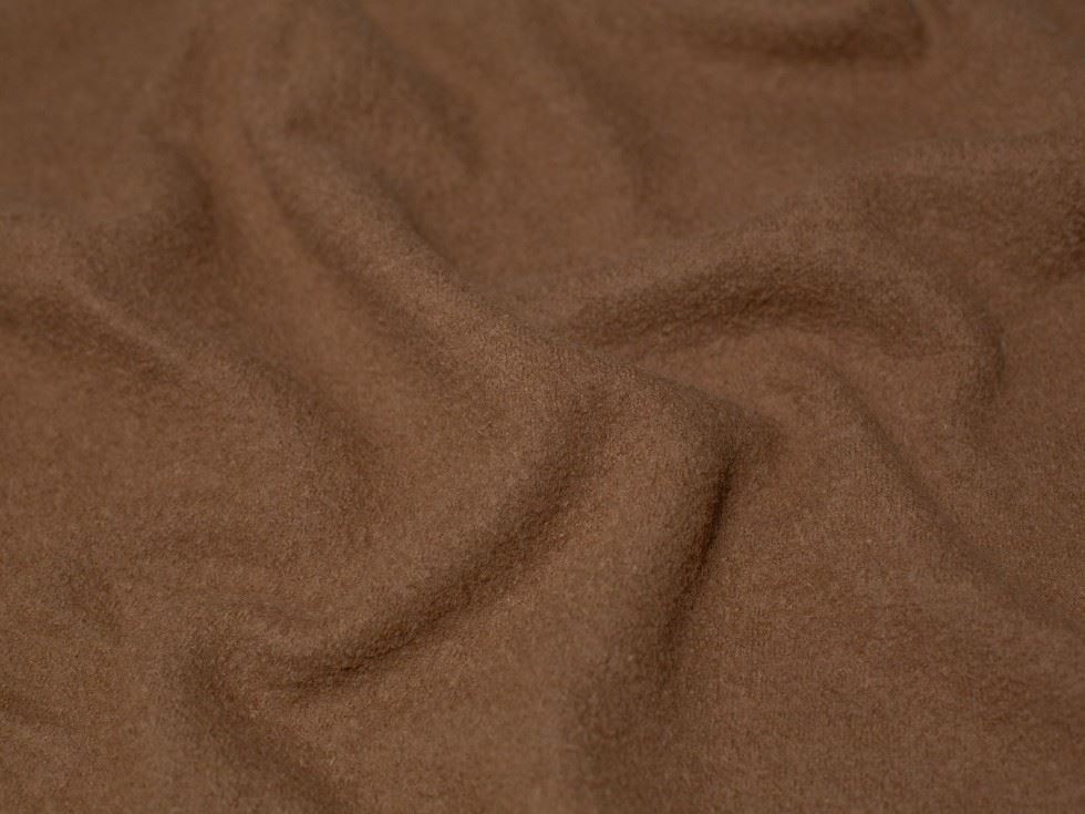 Minerva Core Range Beige 100% Pure Boiled Wool Coating Fabric for Dressmaking, 140cm / 55" Wide - per metre