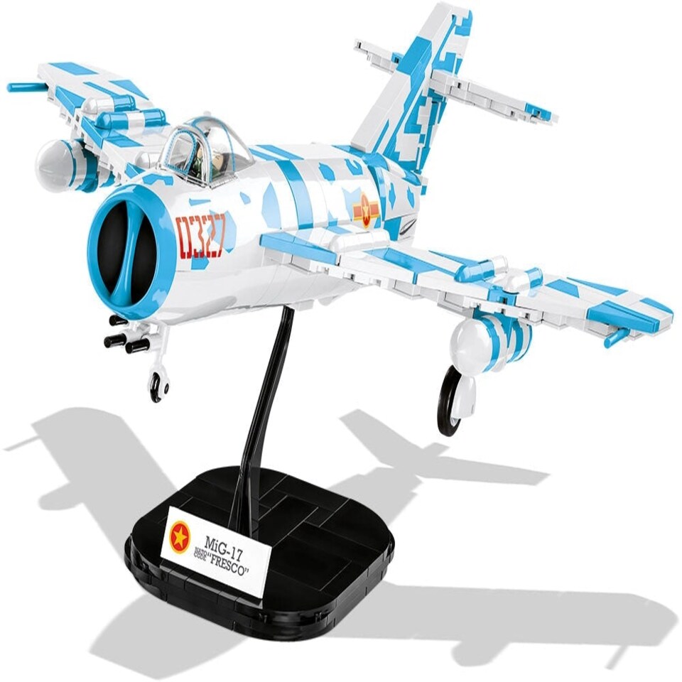 image 1 of MIG-17 NATO 'FRESCO' brick plane model - COBI 2424 - 577 bricks
