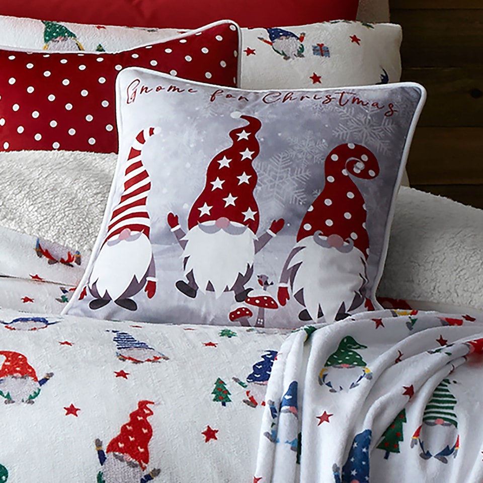 image 1 of Fusion Festive Gonks Filled Cushion Red