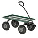 image 1 of Garden Trolley Cart with Pneumatic Wheels and Rotating Handle, Green | Green | Green