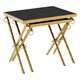 image 2 of Interiors by Premier Contemporary Design Set Of 2 Nesting Tables, Versatile Side Tables, Elegant And Functional Square Tables Gold