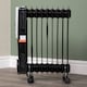image 5 of 2000w 2kw 9 Fin Slimline Black Oil Filled Radiator Heater with Adjustable Thermostat