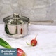 image 4 of Buckingham Stainless Steel Deep Saucepan 16 cm / 2 Litre , Glass Lid Silver