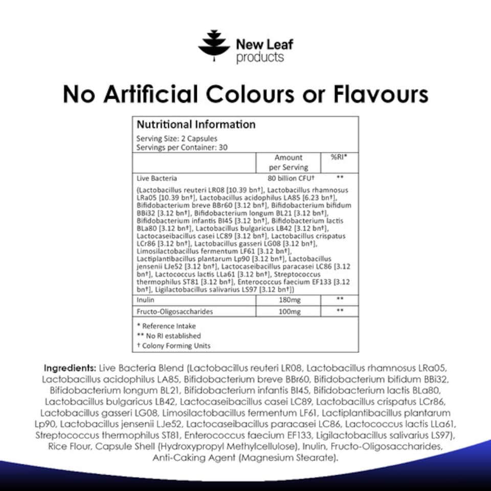 image 1 of Bio Cultures Complex + Inulin & FOS 80 Billion CFU