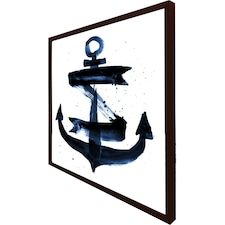 Watercolour anchor (Picture Frame) Brown | XL