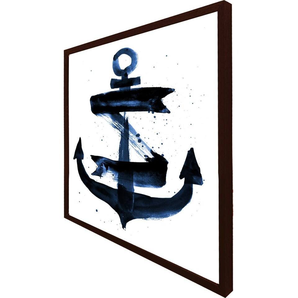 image 1 of Watercolour anchor (Picture Frame) Brown | XL