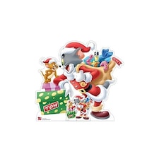 Tom and Jerry Merry Christmas Star Mini Cardboard Cutout 90cm