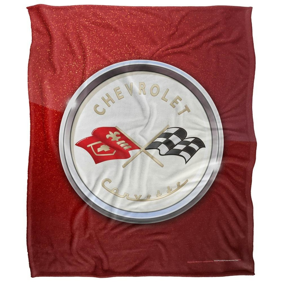 image 1 of Chevrolet Corvette Logo Blanket - Multicoloured - One Size
