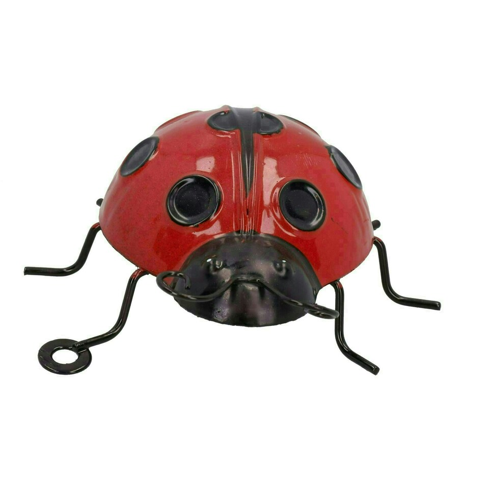 image 1 of Small 3D Metal Ladybird Wall Art Home Garden Decor Ornament Gift 5x9x10cm