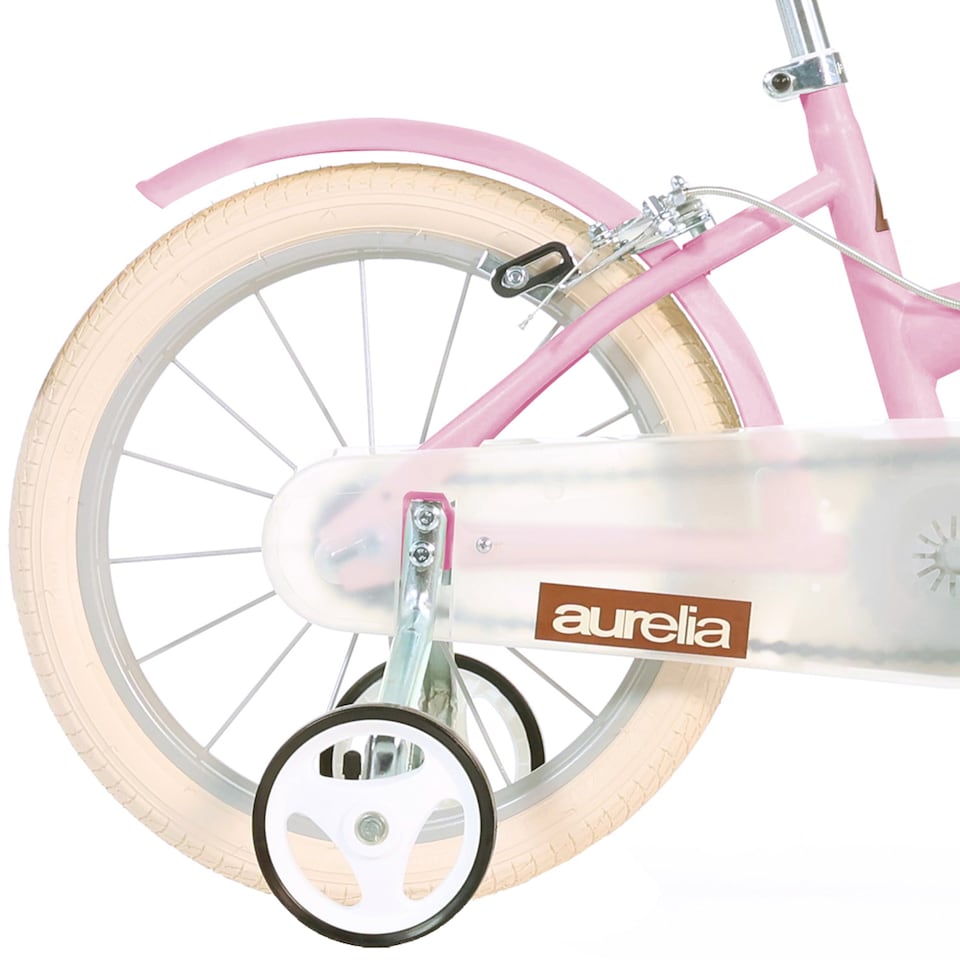 image 1 of Retro 16" Kids Bicycle - Pink Classic Vintage Style Bike for Children