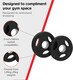 image 4 of Olympic Tri-Grip Rubber Weight Plates Black Pairs Sets 1.25 kg PAIR