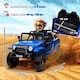 image 7 of AIYAPLAY Kids Ride On Car, 12V Electric Truck w/ Suspension, Blue