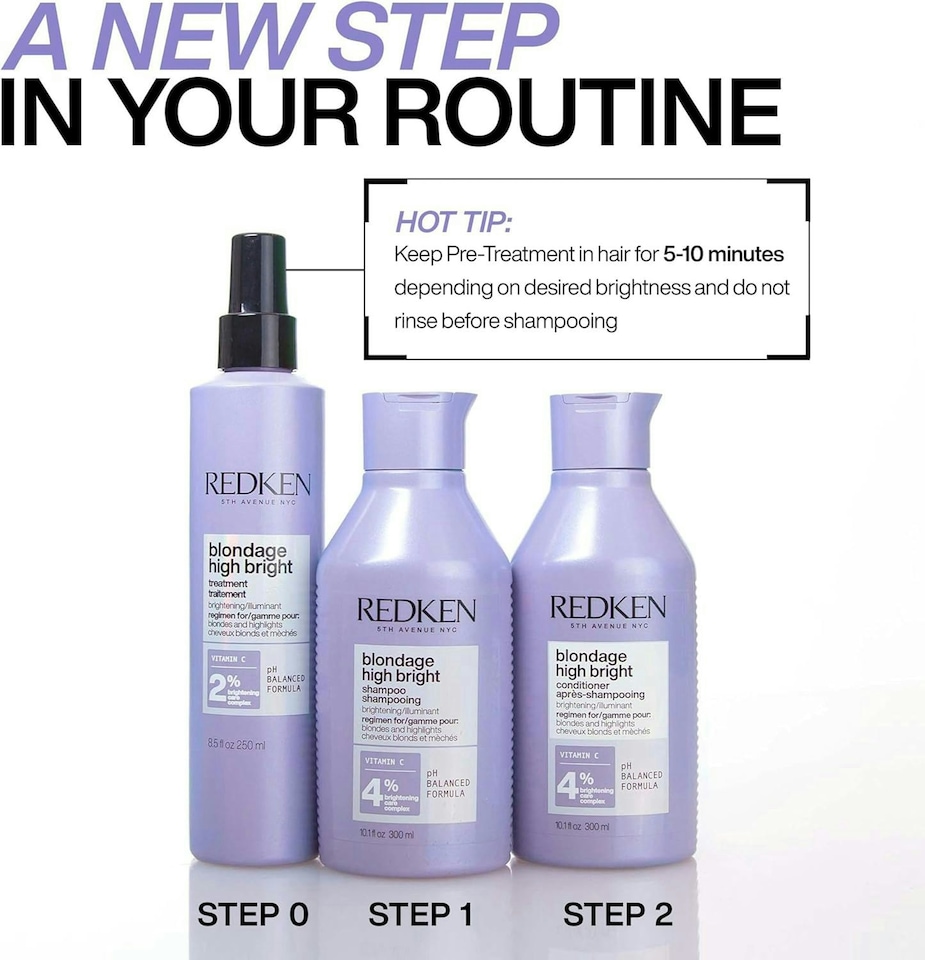 image 1 of Redken Blondage High Bright Conditioning Brightening Pre-Treatment 250ml