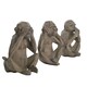 image 3 of Naturecraft Cheeky Monkeys Set Of 3 Grey