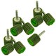 image 3 of Flap Wheel Disc Shaft Mounted Abrasive Sanding Drill 25mm 40Grit 10PK AT243