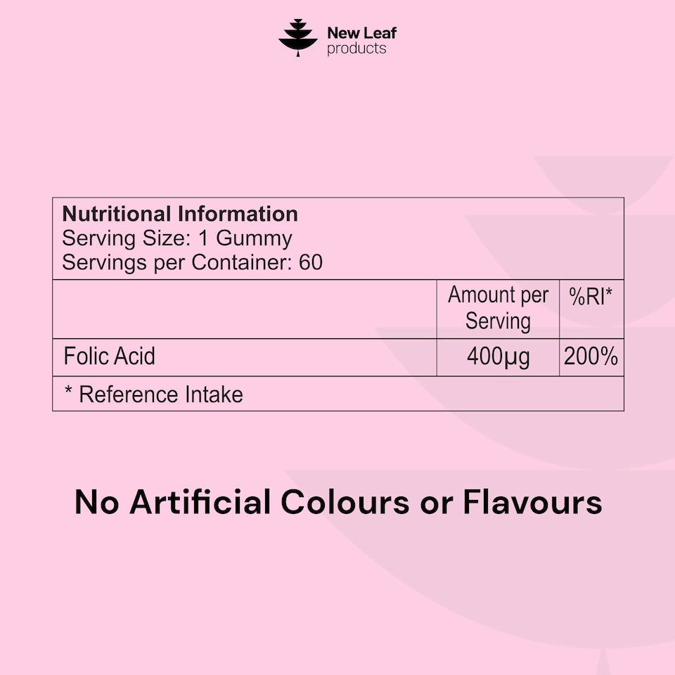 image 1 of Folic Acid Pregnancy Gummies High Strength Folate